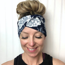 Load image into Gallery viewer, double brushed poly non slip workout twisty headband